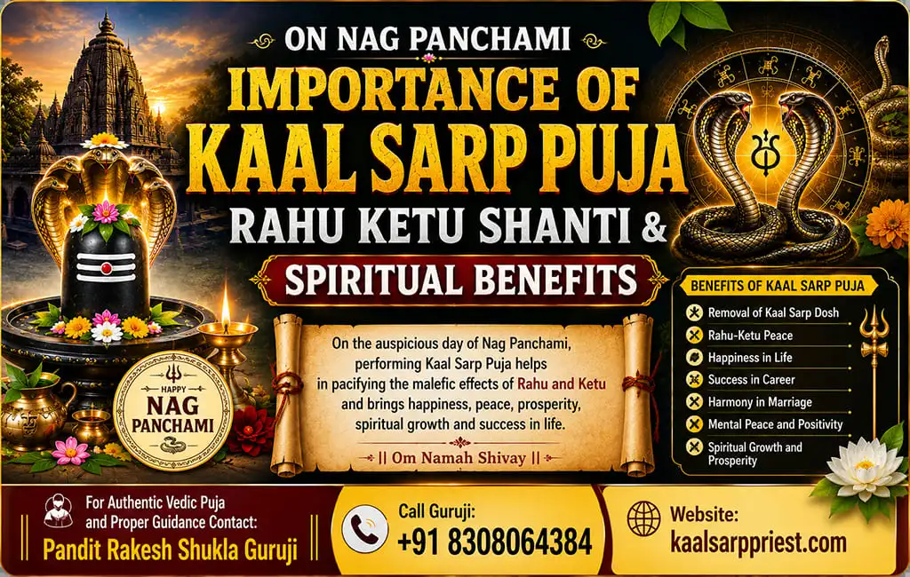 Importance of Kaal Sarp Puja on Nag Panchami – Rahu Ketu Shanti & Spiritual Benefits