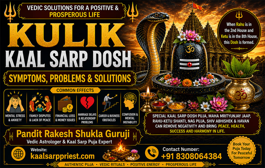 Kulik Kaal Sarp Dosh – Symptoms, Problems & Solutions