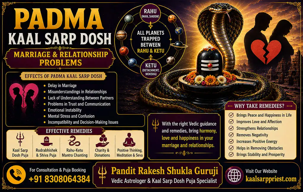 Padma Kaal Sarp Dosh – Marriage & Relationship Problems