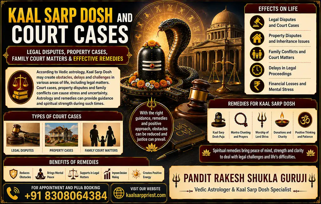 Kaal Sarp Dosh and Court Cases – Legal Disputes, Property Cases, Family Court Matters & Effective Remedies