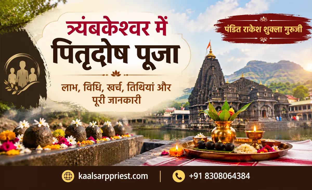 त्र्यंबकेश्वर में पितृदोष पूजा – लाभ, विधि, खर्च, तिथियां और पूरी जानकारी